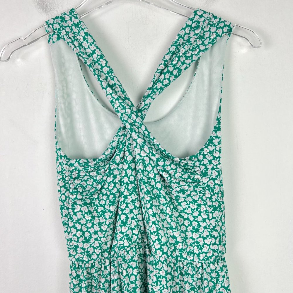 NWOT Stitch Fix Kaileigh Tasha Knit Dress Sleeveless Floral Green Size Small S - Picture 9 of 12